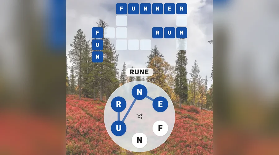 Word Trail letter wheel and crossword